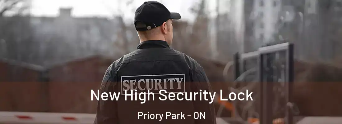  New High Security Lock Priory Park - ON