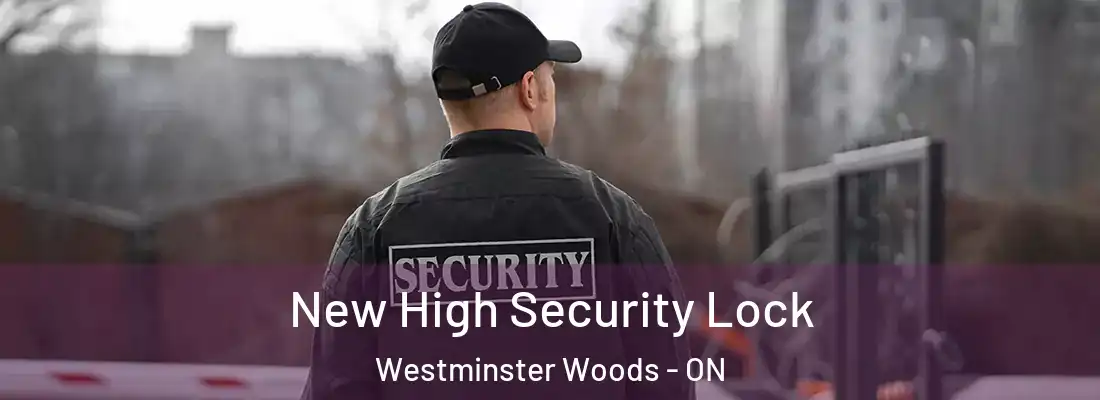  New High Security Lock Westminster Woods - ON