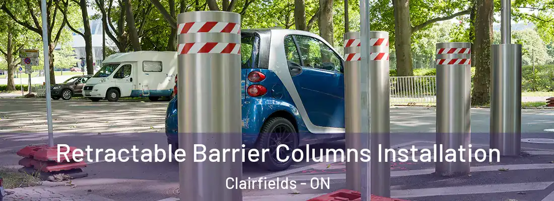  Retractable Barrier Columns Installation Clairfields - ON