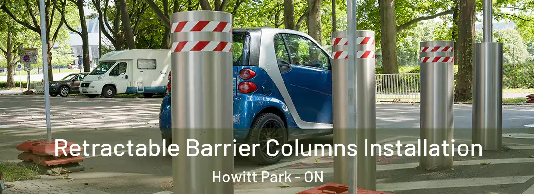  Retractable Barrier Columns Installation Howitt Park - ON